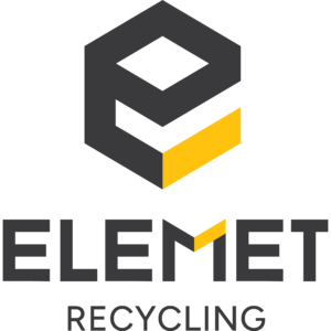 ELEMET Recycling AB logotyp full version med ikon och text - hållbart återvinningsföretag i Sverige